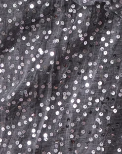 Savira Top in Chiffon Sequin Grey