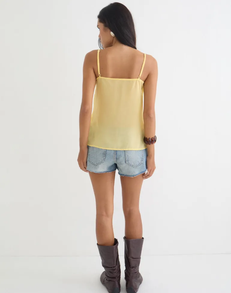 Sena Top in Chiffon Pastel Yellow