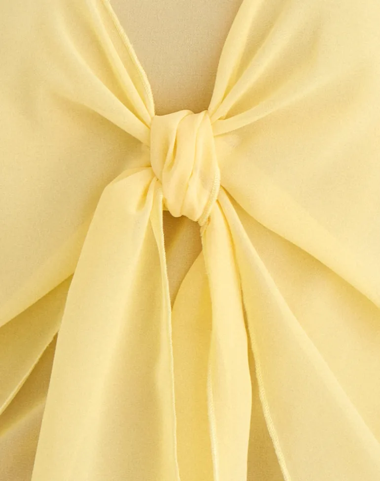 Sena Top in Chiffon Pastel Yellow