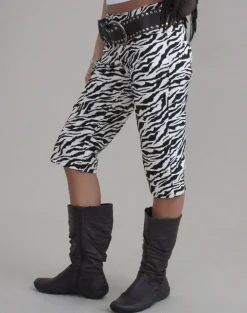 Seni Capri in 90s Zebra Twill Black