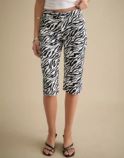 Seni Capri in 90s Zebra Twill Black