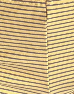 Sera Micro Shorts in Stripe Jersey Yellow Grey
