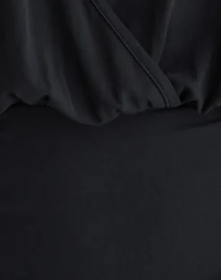 Sherlyn Halter Top in Cupro Black