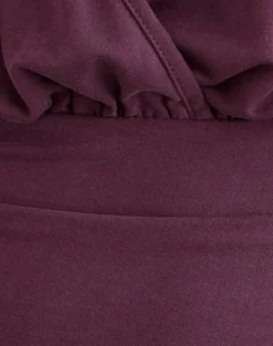Sherlyn Halter Top in Cupro Deep Purple