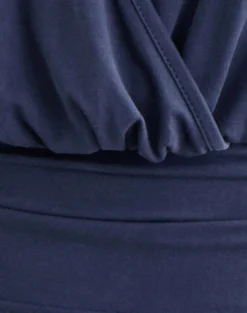 Sherlyn Halter Top in Cupro Navy