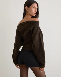Sikuna Bow Jumper in Brown