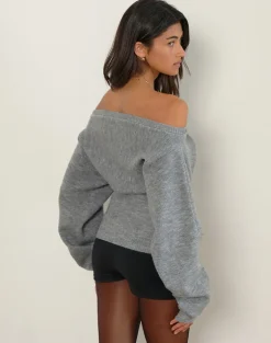 Sikuna Bow Jumper in Grey