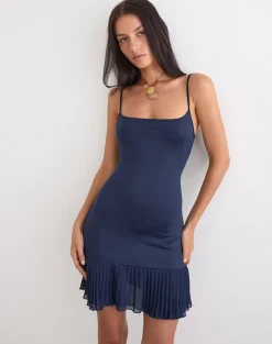 Solaka Mini Dress in Navy
