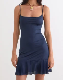 Solaka Mini Dress in Navy