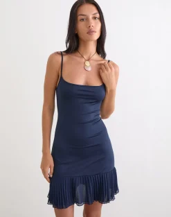 Solaka Mini Dress in Navy