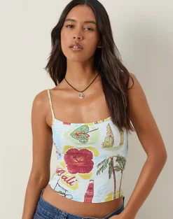 Solay Cami Top in Bali Blue