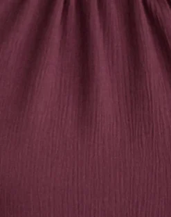 Sonnet Mini Dress in Crinkle Plum