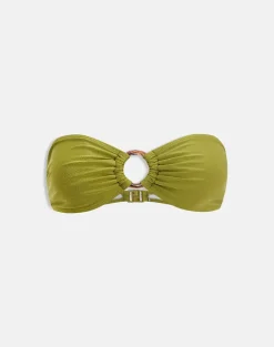 Sorawa Bikini Top in Olive Shine