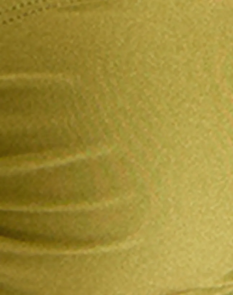 Sorawa Bikini Top in Olive Shine
