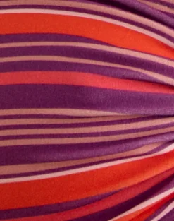 Sorawa Bikini Top in Purple and Red Radiant Lines