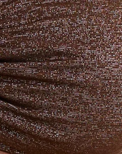 Sorawa Bikini Top in Shimmer Brown with Spiral
