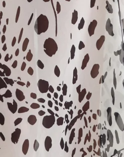 Sorena Maxi Skirt in Dalmatian Skin Black and Ivory