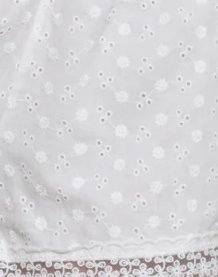 Strapa Cami Top in Broderie Ivory