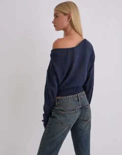 Suena Asymmetric Jumper in Navy