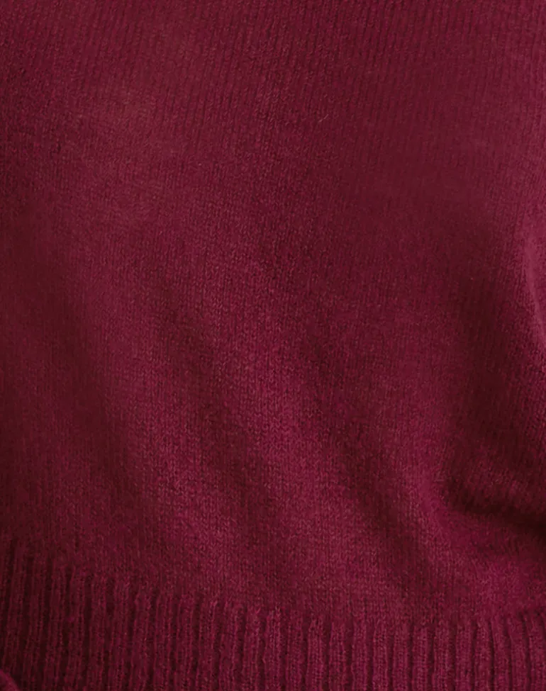 Suena Asymmetric Jumper in Wine