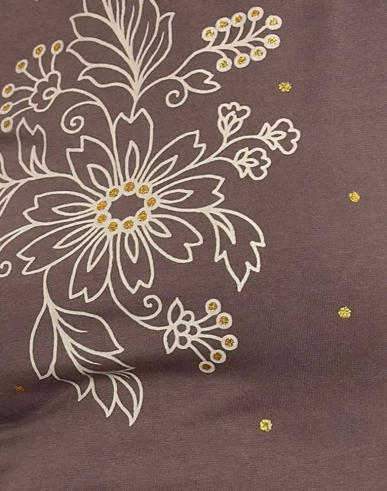 Sutin Tee in Nutmeg Floral Sequin