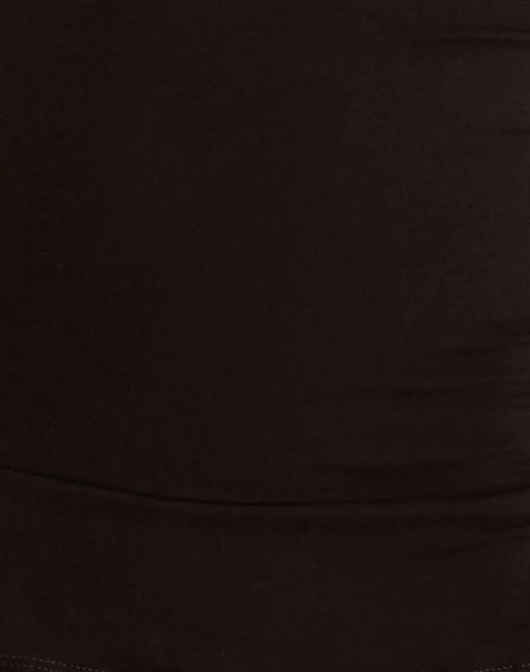 Suzetta Halter Mini Dress in Chocolate Brown