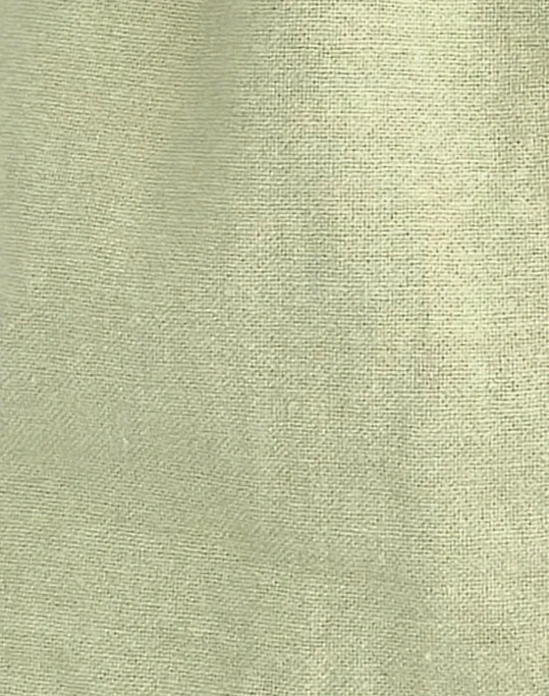 Syrma Backless Halter Top in Linen Sage Green