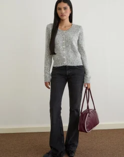 Talira Cardigan in Knit Dark Grey Marl