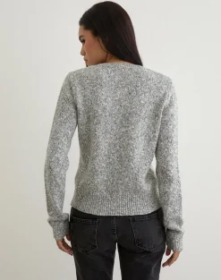 Talira Cardigan in Knit Dark Grey Marl