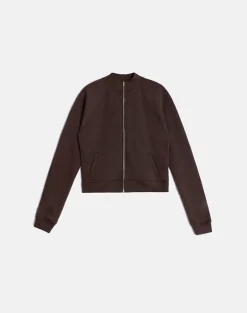Tamayo Zip Turtleneck Jumper in Bitter Chocolate