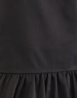 Tamilo Bubble Hem Mini Dress in Black