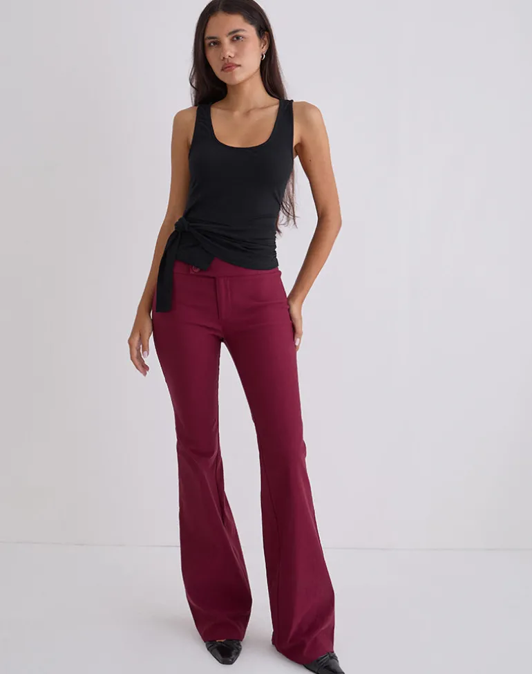 Tanzy Tie Top in Jersey Black