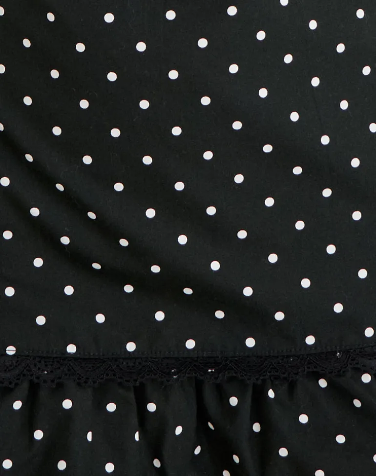Tavita Mini Dress in Basic Polka Black