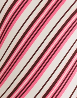 Tiara Tankini in Brown and Pink Candy Stripe