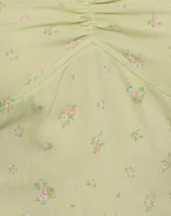 Tismia Top in Fun Ditsy Floral Lime