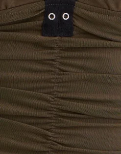 Tolani Cami Top in Heavy Mesh Khaki