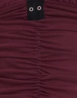 Tolani Cami Top in Heavy Mesh Wine