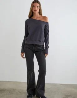 Toria Sweatshirt in Blackened Pearl