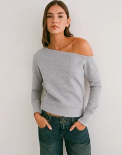 Toria Sweatshirt in Grey Marl
