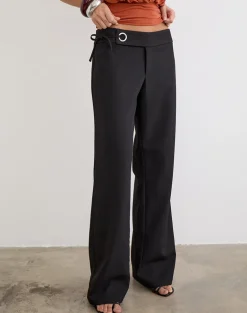 Tova Tie Tailoring Trousers in Black