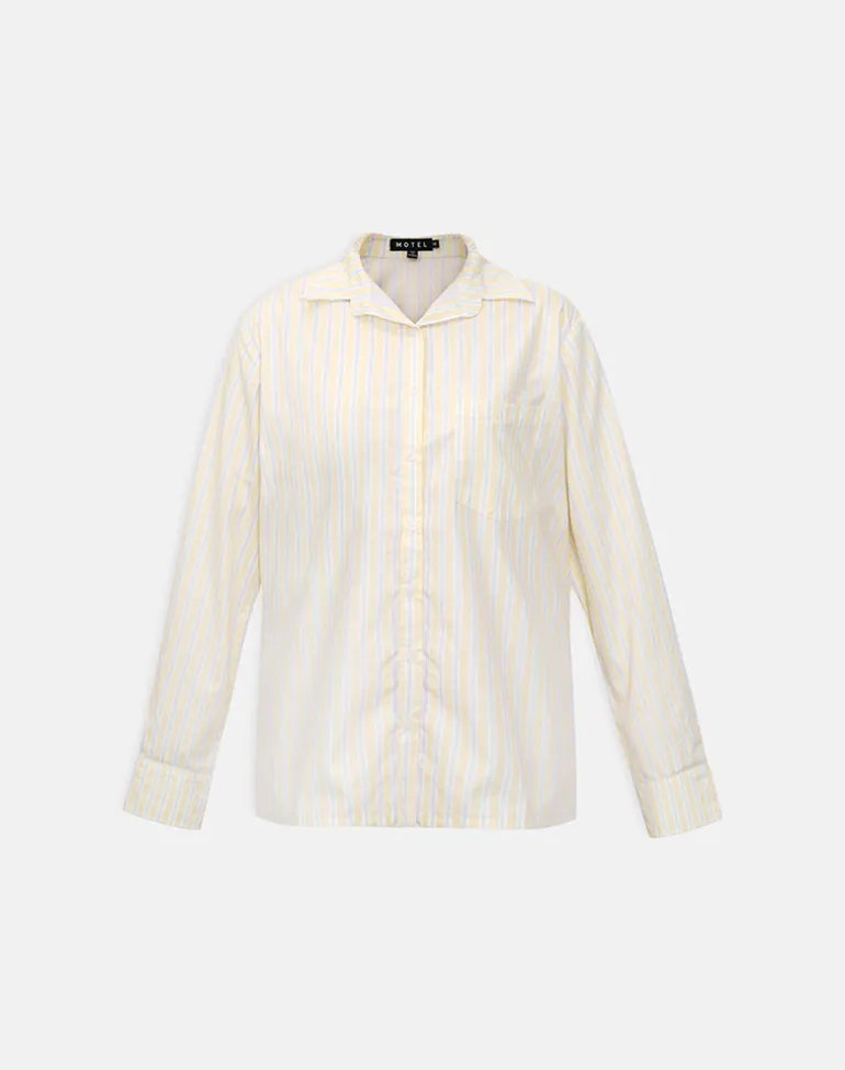 Turner Shirt in Candy Stripe Yellow