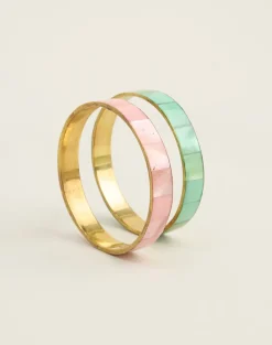 Turquoise and Pink Bracelet Set