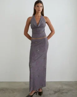 Valila Top in Flare Flower Purple
