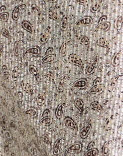 Vanessa Maxi Skirt in Paisley Sequin Gold