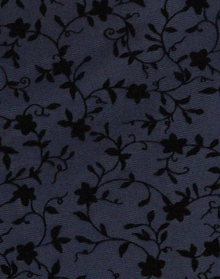 Vilinia Midi Dress in Pretty Petal Flock Black