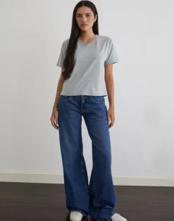 Viman Top in Jersey Grey Marl