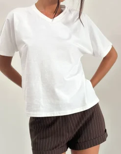 Viman Top in Jersey Ivory