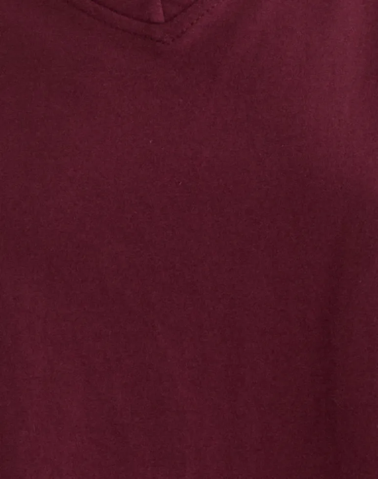 Viman Top in Jersey Maroon