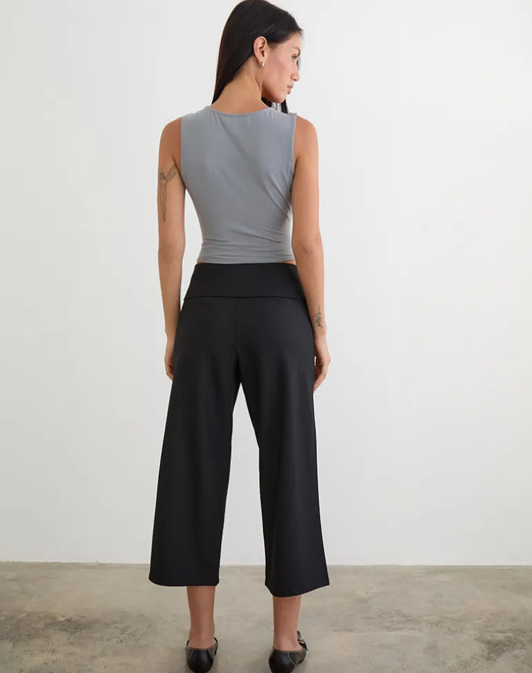 Wamari Capri Trouser in Tailoring Black