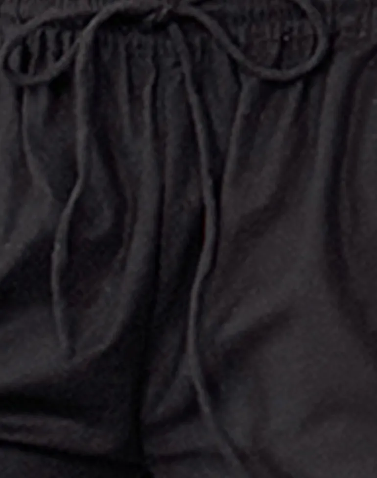 Wasic Wide Leg Trouser in Black